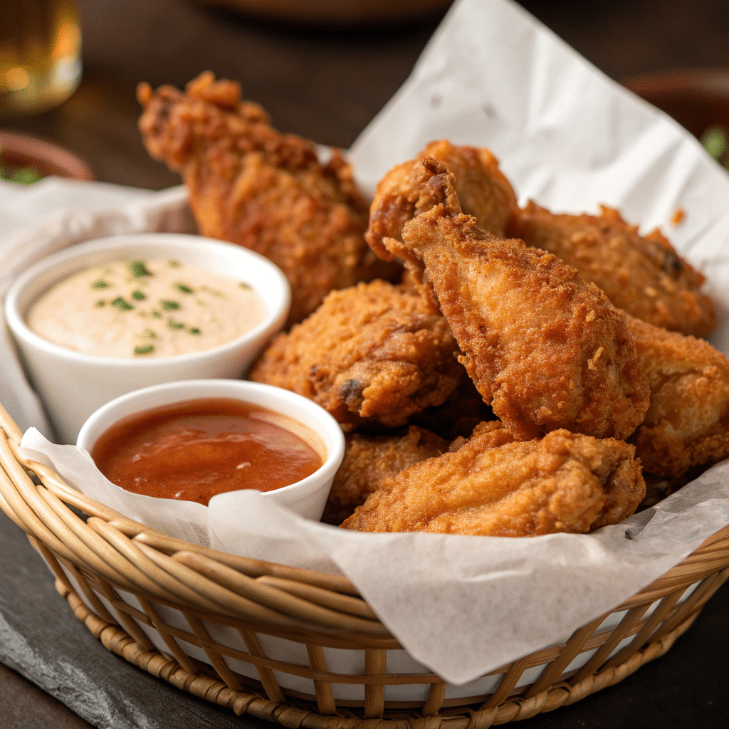 Kennedy Fried Chicken: The Complete Guide for Fried Chicken Lovers 8 Kennedy Fried Chicken crispy wings in a basket